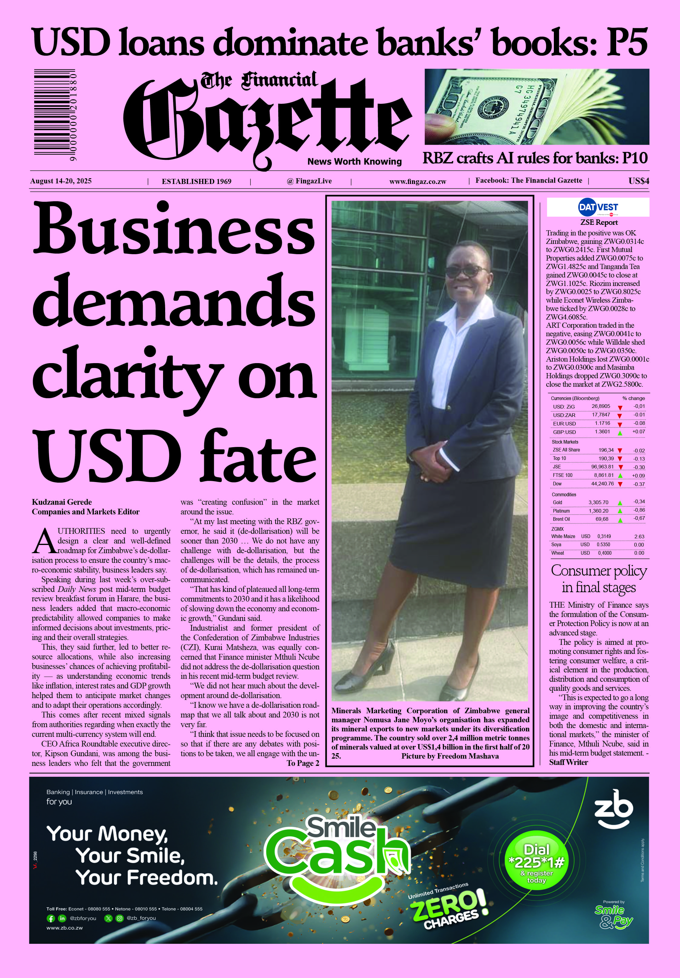 Thursday 14 August 2025